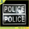 Police reflective logo PVC Material for sewing on Police Clothes